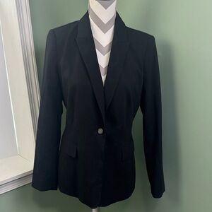 Calvin Klein Black Single-Button Women's Blazer 8